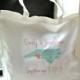 Custom Personalized State Wedding Tote Bag - wedding welcome bags, wedding favors, bridal party gifts