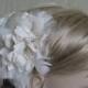Cream fasciantor Wedding fasciantor Ivory lace fasciantor Champagne fasciantor Wedding hair flower Cream hair flower Bridal fasciantor