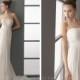 Modern Summer Simple Empire Waist Column Wedding Dress