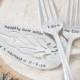 Personalized Vintage Wedding Cake Server & Forks Set - Customized with your wedding date!