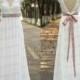 Vintage wedding dress,white/ivory long cap sleeve wedding dress,handmade chiffon long bridal gowns