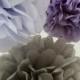 10 Tissue Paper Pom Poms - Your Color Choice- SALE - Purple Party Decorations - Tea Party - Birthday - Shower - Wedding