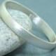 3 mm Handmade Brushed 925K Sterling Silver Designer Half Domed Wedding Band Ring - FREE Sizing and Engraving