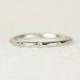 14k Solid White Gold Space Apart 5Diamonds Wedding Band,Simple Diamond Wedding Ring,Stackable Elegant Diamond Ring