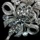 Fleur De Lis Wedding Hair Pin, Bridal Headpiece, Victorian Wedding, Swarovski Crystal Hair Jewelry, ROYCE