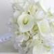 Brides wedding bouquet white calla lily Bridal bouquet