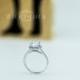 3.30 CT Engagement Ring Round Cut Halo Solid 14k White Gold Bridal band Lab-Created Stone Simulated Diamond