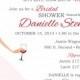 Wine Theme Bridal Shower Invitation & Thank You Card