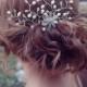 Bridal Pearl Hair Comb,Wedding Ivory Comb,Wedding Hairpiece,Bridal Headpiece,Freshwater Hairvine,Bridal Hair vine,Pearl Hair piece.