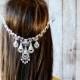 Wedding headpiece, wedding headband, wedding hair jewelry, wedding head chain, wedding hair accessories, wedding jewelry