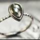 1.96 carat Green/Gray Diamond in White Gold Engagement RIng