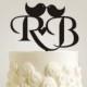 Initial Wedding Cake Toppers - Personalized Monogram Cake Topper - Initial Cake Topper - Love Bird - Cake Topper