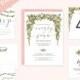 Floral wedding invitation - Sample pack