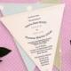 Bunting Wedding Invitation in Fabric and Paper for Rustic or Vintage Wedding