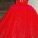 Red Tutu Dress, Red Dress, Red Flowergirl, Flower Girl Dress, Christmas Tutu Dress, Toddler Dress,Red Pageant Dress, 1st Birthday