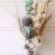 Wedding - Dried Bridal Party Bouquets - Dried flowers - shabby chic wedding - boutonnière - bridal party - bridesmaid bouquet -