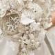 MC custom made to order Wedding bouquet  - Bridal brooch  bouquet ULTIMATE GLAM - wedding keepsake
