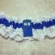 Dr Who Garter, Tardis garter, Doctor Who Wedding, Wedding garter, hen party, batchelorette shower, bridal garter, blue garter, geek lingerie