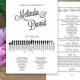 Silhouette Wedding Program Printable PDF Fan Program or Double Dided // Unique Wedding Program // Fan Program or Double Sided