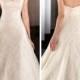 Sweetheart Lace Appliques Cross Net A-line Wedding Dress