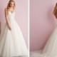 Strapless Sweetheart Ruched Bodice Embroidered Ball Gown Wedding Dress