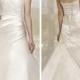 Stunning Trumpet Sweetheart Wedding Dresses with Asymmetrical Pleated Skirt