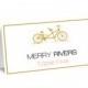 Gold Tandem Bike Wedding Place Cards Editable PDF Template