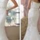 Strapless Lace Appliques Mermaid Wedding Dresses
