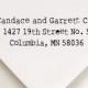 Custom Rubber Address Stamp -  - Candace and Garrett - Thank You Gift, Housewarming, Wedding