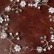 Wedding Hair Vine Pearls Silver Tiara headband crown flower bridal 20"