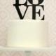 Custom LOVE Silhouette Wedding Cake Topper made from your photos by Simply Silhouettes