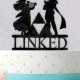 Legend of Zelda Inspired "LINKED" Wedding Cake Topper