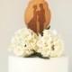 Custom Silhouette Wedding Cake Topper made from your photograph by Wedded Silhouette