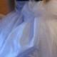 Denim & Diamonds Tie Dye Corset White Taffeta Illusion Crystal Pickup Tulle Bow Wedding Ball Gown Skirt Set Party Dress(By Special Order)