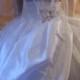 Denim Diamonds Tie Dye Corset & White Taffeta Illusion Diamond Rhinestone Wedding Bridal Ball Gown Skirt Set Party Dress(By Special Order)
