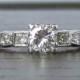 PLATINUM Vintage Diamond Engagement Ring - VS1, G Color -Gorgeous! GIA Appraisal Included - 3,080 USD