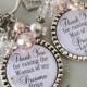 MOTHER of the BRIDE gift, Personalized gift, Mother In Law thank you for raising the man of my dreams, woman of my dreams BLUSH mother quote