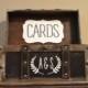 Medium Rustic Wedding Card Box Holder, Rustic Wedding Card Box with initials, Rustic Trunk Wedding Box with Custom Initials B2B