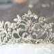 Bridal Tiara - ANNE, Swarovski Crystal Wedding Tiara, Silver Bridal Tiara, Crystal Wedding Crown, Rhinestone Tiara, Wedding Tiara