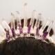 Bridal Tiara Set- Wedding Crown- Bohemian Wedding Headpiece Crown - Crystal Point Crown- Bridal Shower Tiara-  Bachelorette Tiara