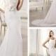 Beaded Straps Draped Boat Neck And Back Wedding Dresses Featuring Applique