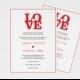 LOVE Wedding Invitation Templates