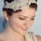 Bridal gold lace headband with pearls, boho headband, boho chic bride, bridal headpiece