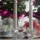 Crystal Frosted Candles & Candle Sticks wedding, wedding reception