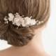 Gold Bridal Hair comb, Wedding Head Piece, Rhinestone Hair comb, Wedding Hair Accessory
