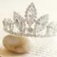 Rhinestone Princess Crown Tiara Comb for Bridal Wedding Pagents ,Crystal Tiara, Mini Tiara ,  64044