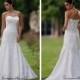 Beautiful Elegant Lace A-line Sweetheart Wedding Dress In Great Handwork