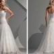 Beautiful Elegant Lace A-line Strapless Wedding Dress In Great Handwork