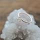 Herkimer 14K Rose Gold Ring. Promise Herkimer Diamond Quartz Ring. April Birthstone. Raw Diamond Quartz Prong Ring in Rose Gold