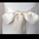 Ivory Ribbon Sash / Double Faced Ribbon Sash / Bridal Sash / Bridal Ribbon / Ivory